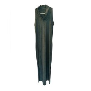 Toad & Co Go Lightly Cowl Neck Sleevless Maxi‎ Dress, Blue Constellation, Size S